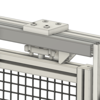 10-800-0-1500MM MODULAR SOLUTIONS EXTRUDED PROFILE<br>SLIDING DOOR RAIL 6M MAX, CUT TO THE LENGTH OF 1500 MM